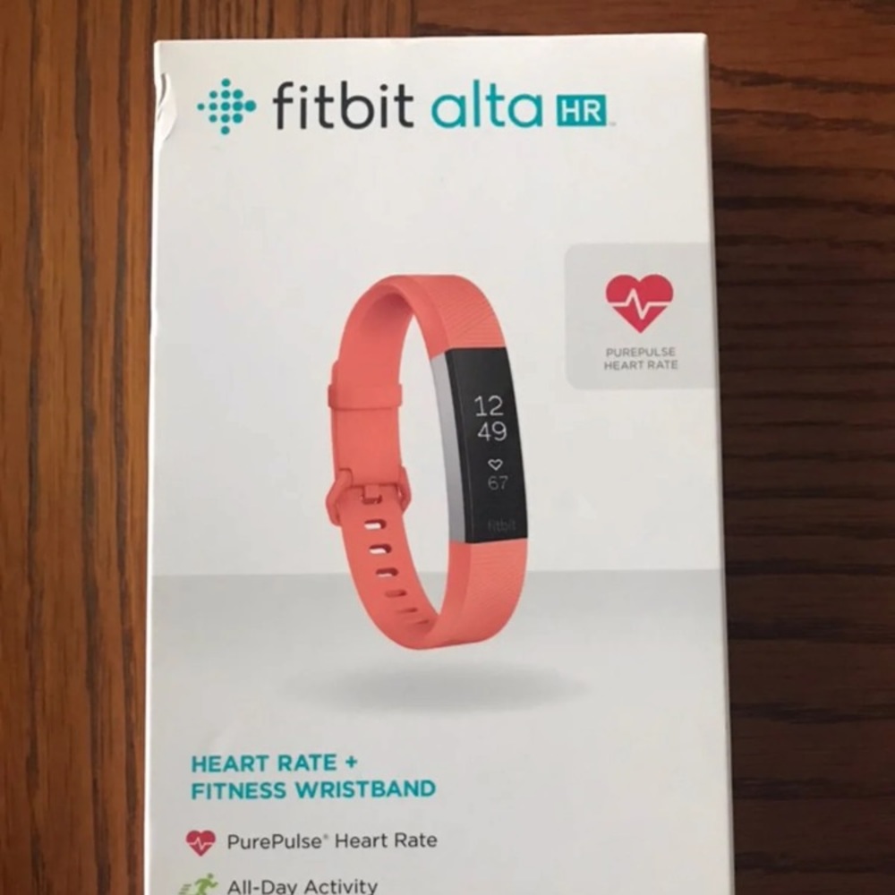 Fitbit Alta HR Large with 4 wristbands